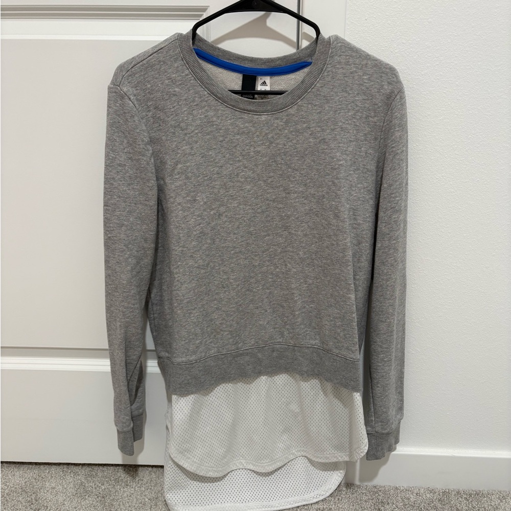 Adidas Gray Layered Women's Sweater